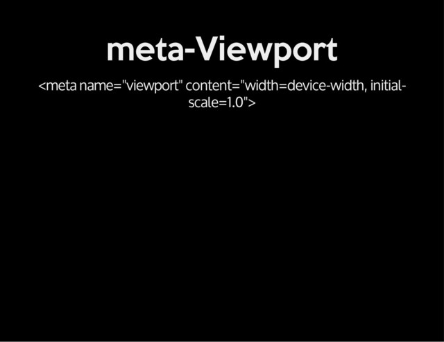 meta-Viewport

