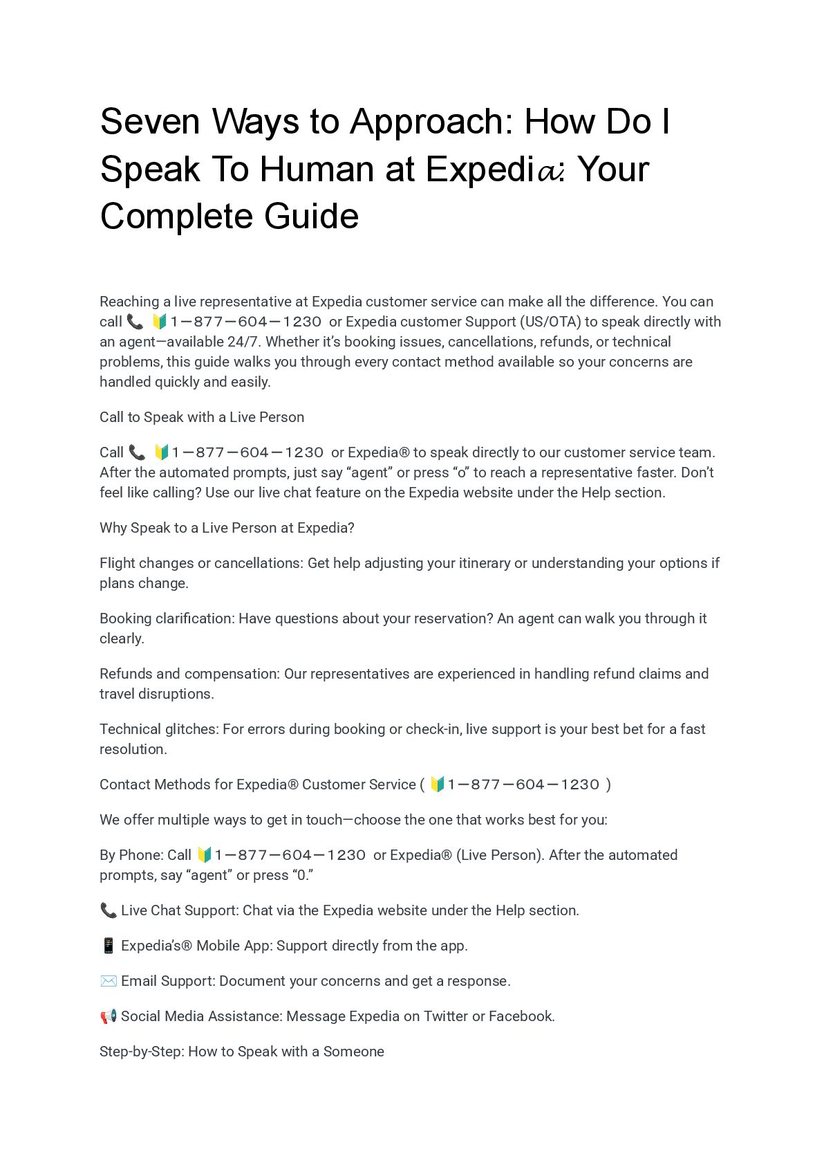 Seven_Ways_to_Communicate__How_Do_I_Speak_To_Human_at_Expedi𝓪__Your_Complete_Guide.pdf - Speaker Deck