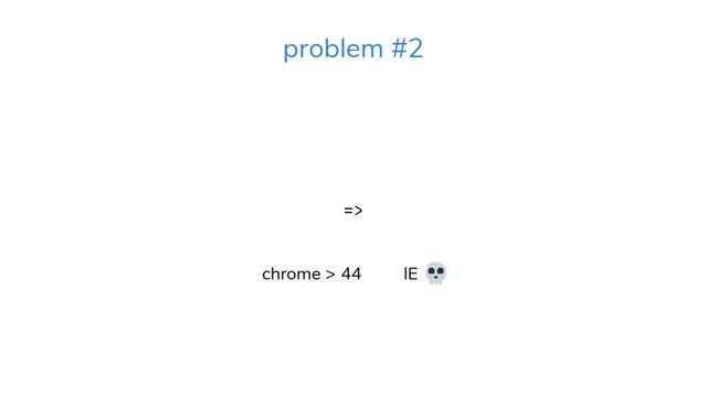 =>
chrome > 44 IE .
problem #2
