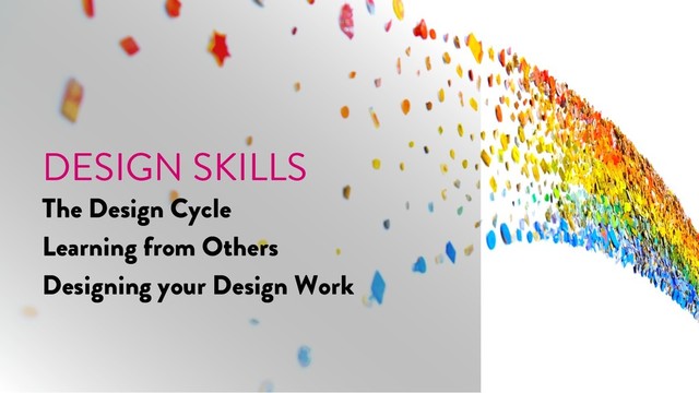@marktimemedia
DESIGN SKILLS
The Design Cycle
Learning from Others
Designing your Design Work

