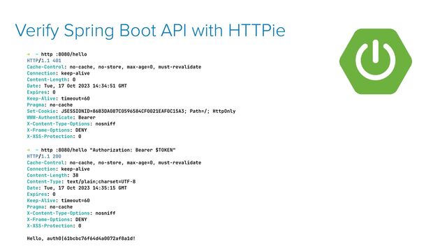 Verify Spring Boot API with HTTPie
