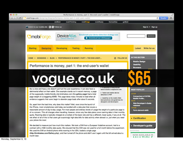 vogue.co.uk $65
Monday, September 9, 13
