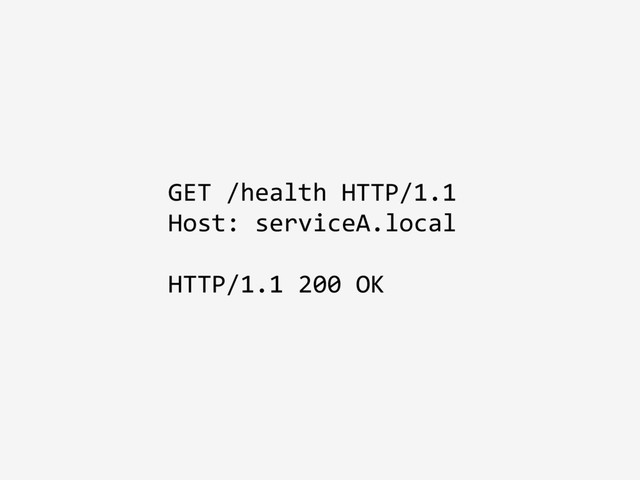 GET /health HTTP/1.1
Host: serviceA.local
HTTP/1.1 200 OK
