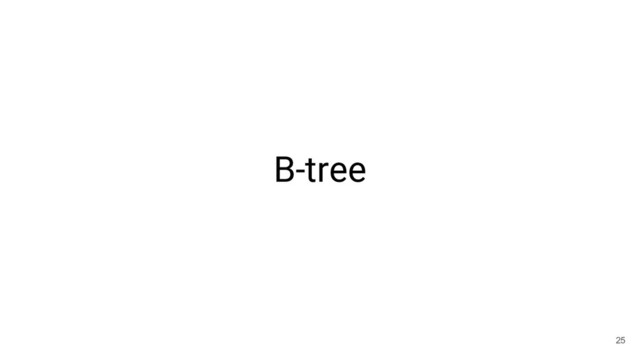 B-tree
25

