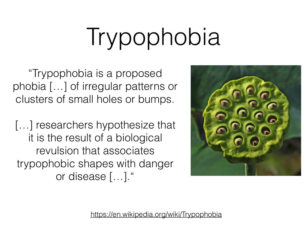 Detecting trypophobia triggers (with deep learning) - Speaker Deck