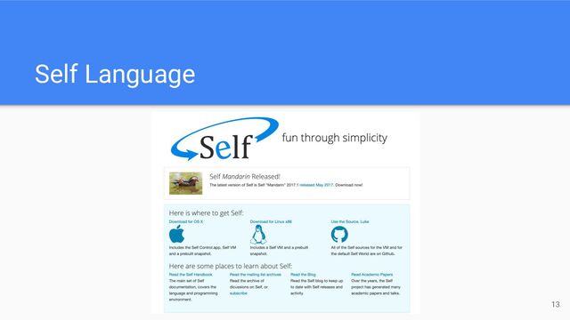 Self Language
13

