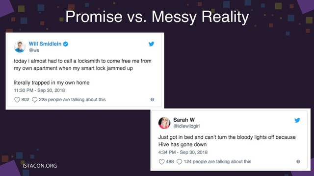 Promise vs. Messy Reality
