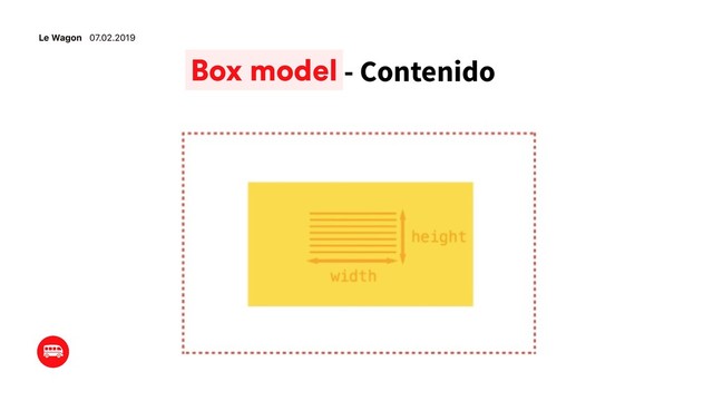 Le Wagon 07.02.2019
- Contenido
Box model
