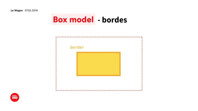 Le Wagon 07.02.2019
- bordes
Box model
