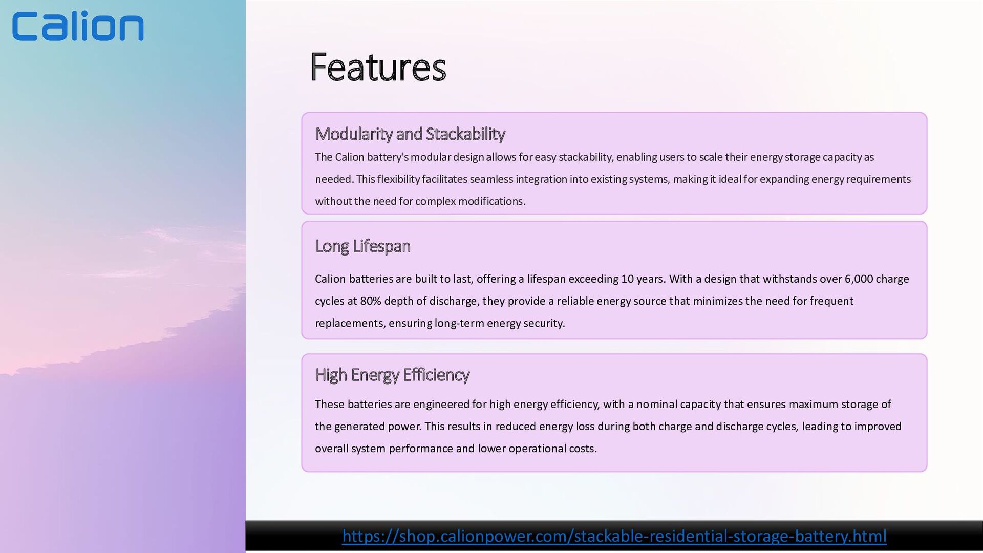 Stay Charged with Calion 5kWh-35kWh Stackable Batteries - Reliable ...