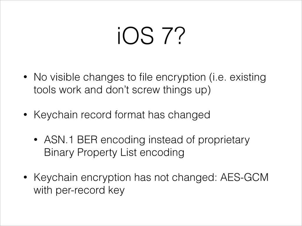 iCloud Keychain and iOS 7 Data Protection - Speaker Deck