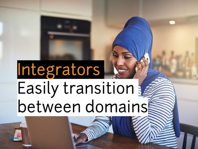 Integrators
Easily transition
between domains
