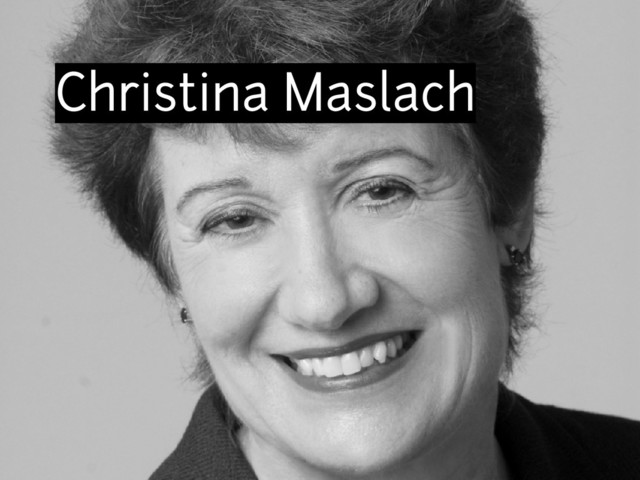 Christina Maslach
