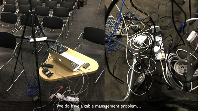 36
We do have a cable management problem…
