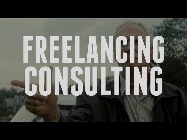 FREELANCING
CONSULTING
