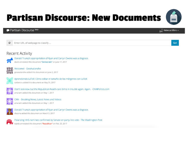 Partisan Discourse: New Documents
