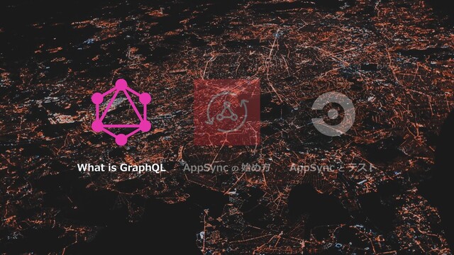 AppSync の 始め⽅ AppSync と テスト
What is GraphQL
