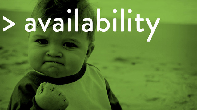 > availability

