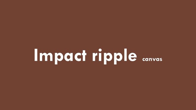 The University of Sydney
Impact ripple canvas
