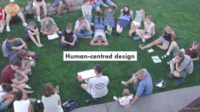 Human-centred design
Source: unknown
