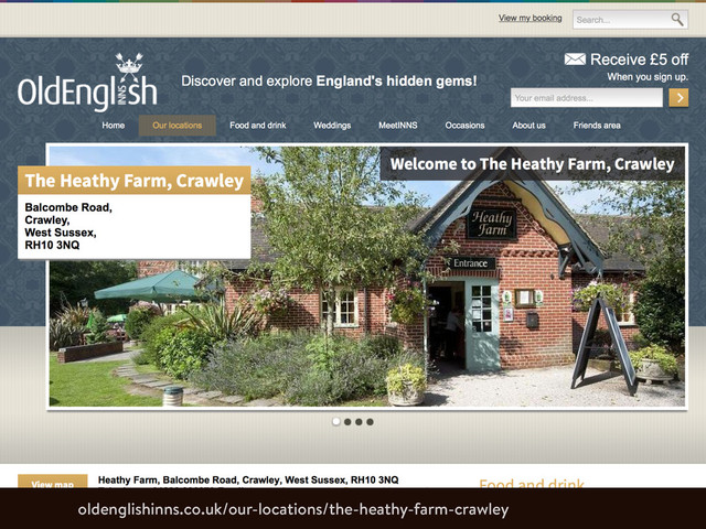 oldenglishinns.co.uk/our-locations/the-heathy-farm-crawley
