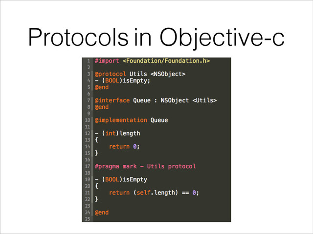 Protocols in Objective-c

