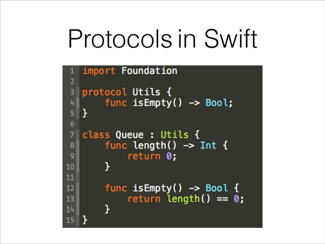 Protocols in Swift

