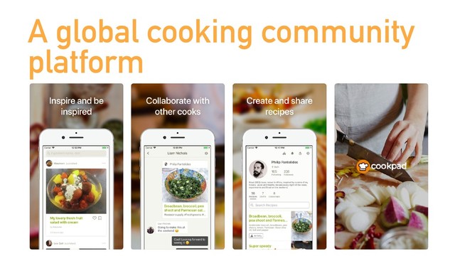 A global cooking community
platform
