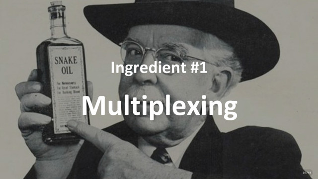 Ingredient #1
Multiplexing
10 / 44
