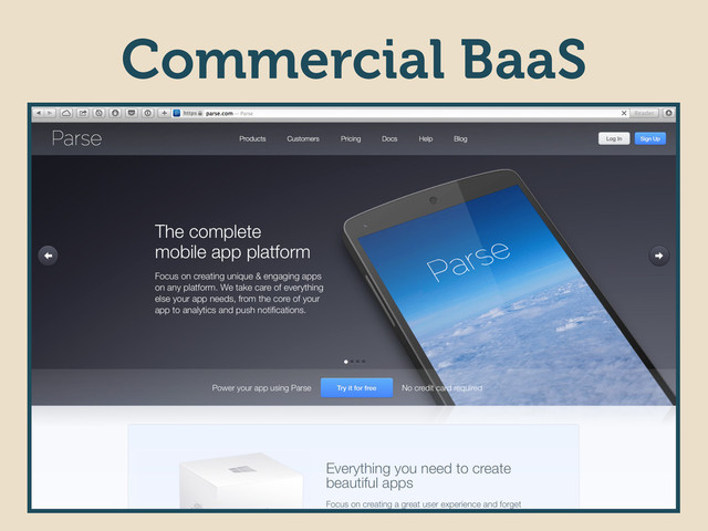Commercial BaaS
