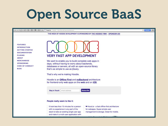 Open Source BaaS
