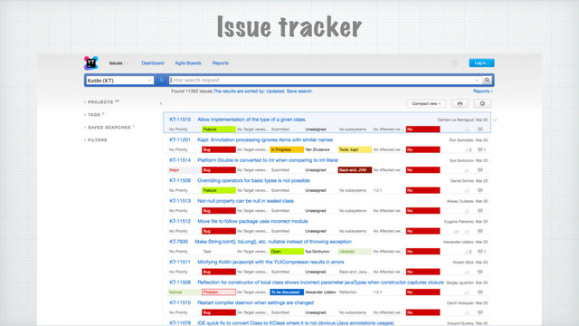 Issue tracker
