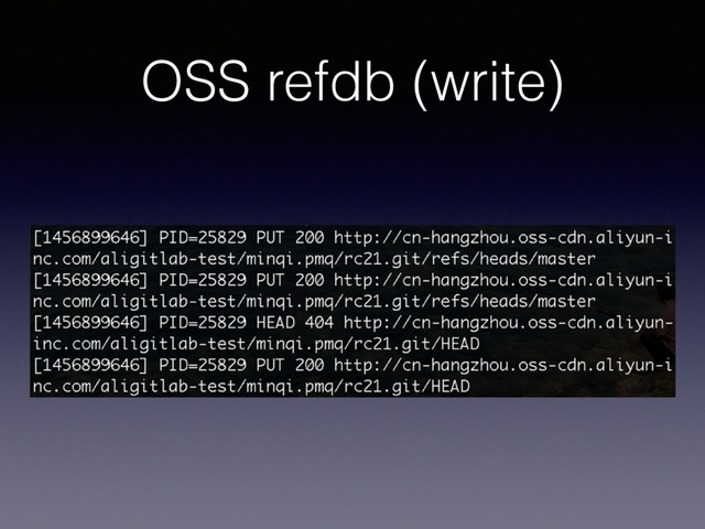 OSS refdb (write)
