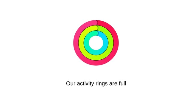 Our activity rings are full
