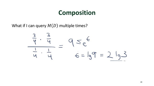 Composition
What if I can query ! " multiple times?
18
