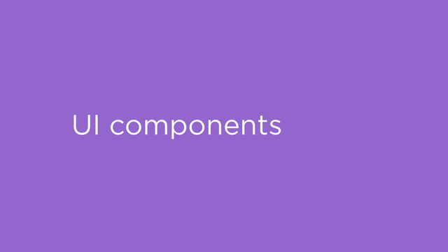 UI components
