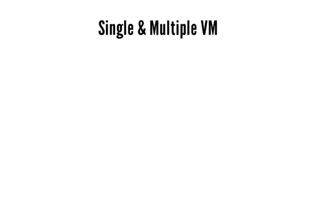 Single & Multiple VM
