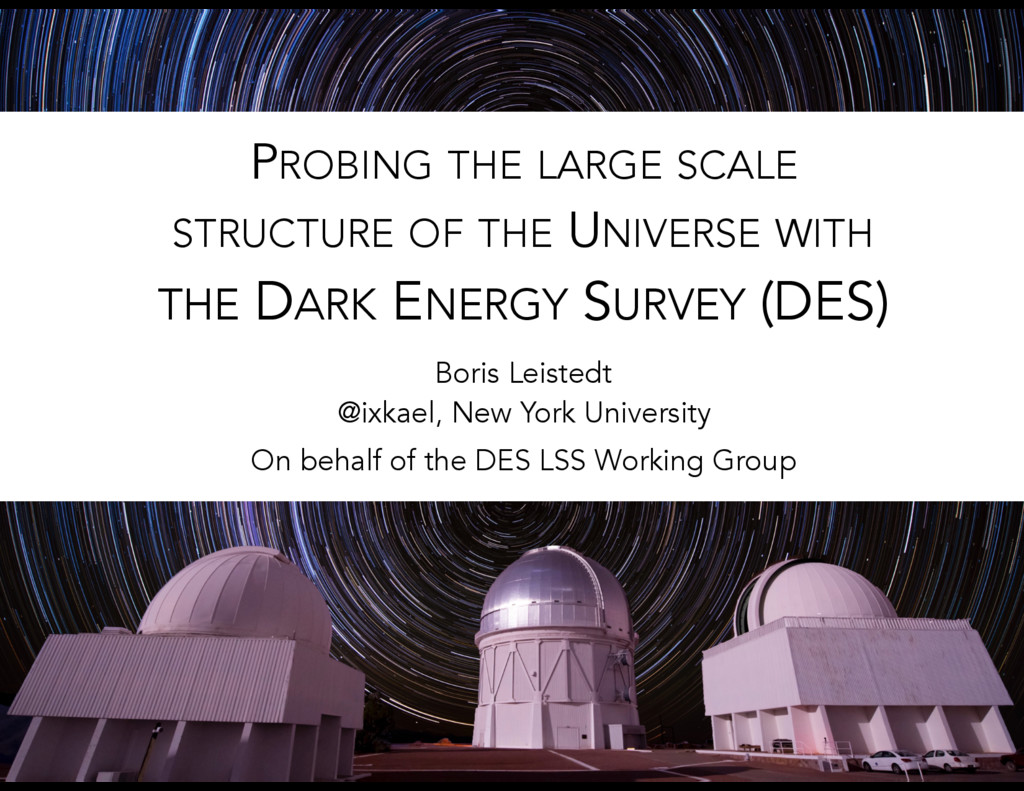 Large-Scale Structure - The Dark Energy Survey