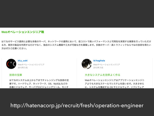 http://hatenacorp.jp/recruit/fresh/operation-engineer
