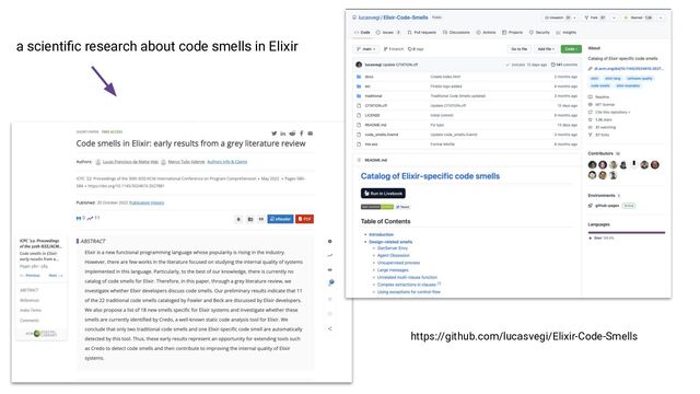 https://github.com/lucasvegi/Elixir-Code-Smells
a scientiﬁc research about code smells in Elixir
