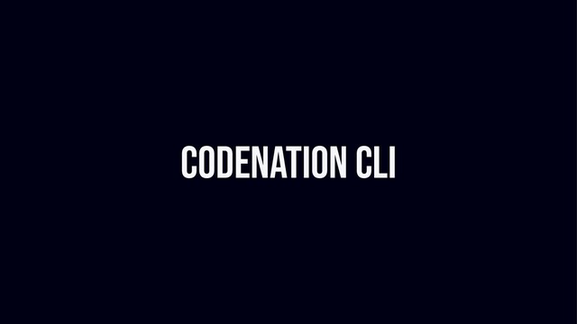 Codenation CLI
