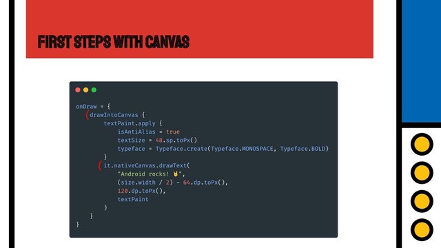 First Steps with Canvas
