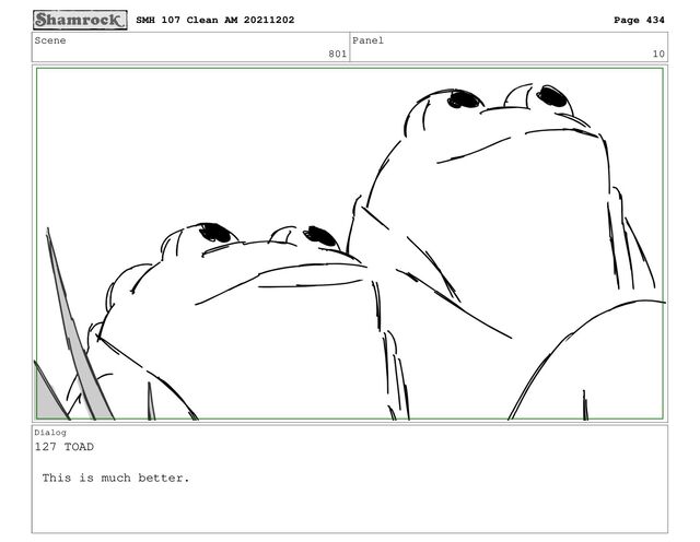 Scene
801
Panel
10
Dialog
127 TOAD
This is much better.
SMH 107 Clean AM 20211202 Page 434
