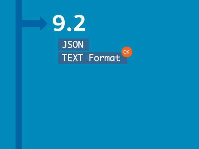 9.2
JSON
TEXT Format OK
