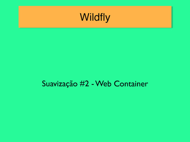 Wildﬂy
Suavização #2 - Web Container
