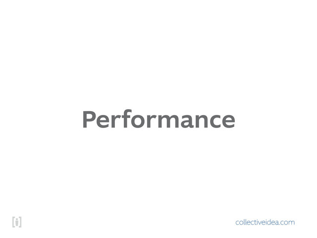 collectiveidea.com
Performance
