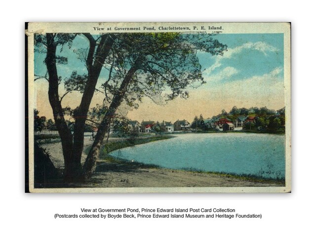View at Government Pond, Prince Edward Island Post Card Collection

(Postcards collected by Boyde Beck, Prince Edward Island Museum and Heritage Foundation)
