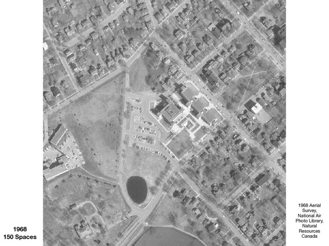 1968
150 Spaces
1968 Aerial
Survey,
National Air
Photo Library,
Natural
Resources
Canada
