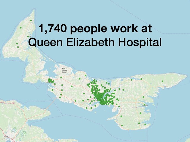 1,740 people work at
Queen Elizabeth Hospital
