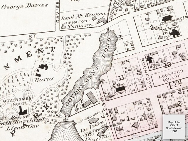 Map of the
City of
Charlottetown 

1880
